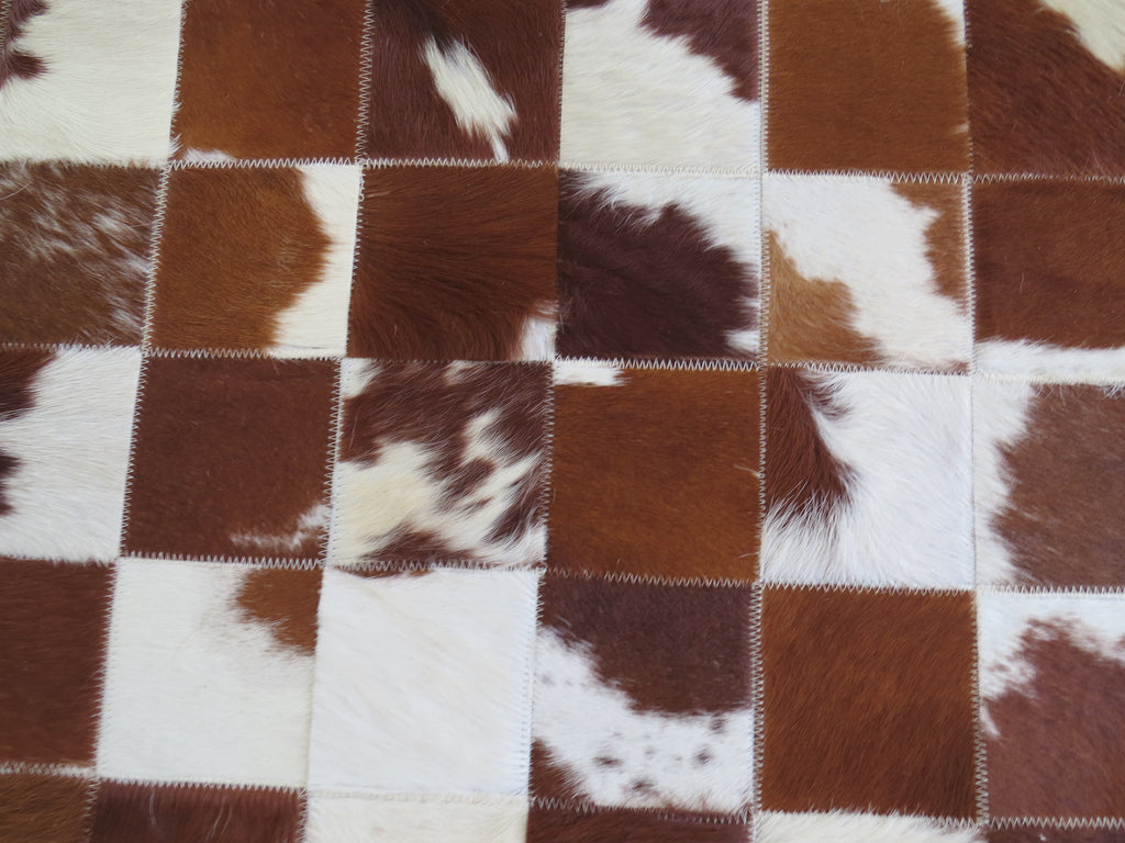Patchwork Rectangle Rug Brown and Tans Large ONLY ONE IN STOCK
