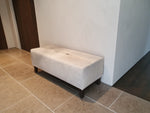 Grey Cowhide Lifestyle Bench - IN STOCK