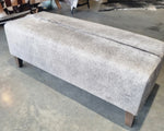 Grey Cowhide Lifestyle Bench - ONE IN STOCK