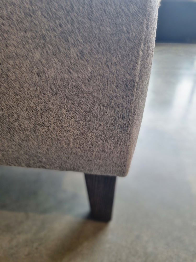 Grey Cowhide Lifestyle Bench - ONE IN STOCK