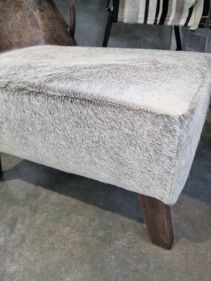All Grey Angled Leg Footstool X