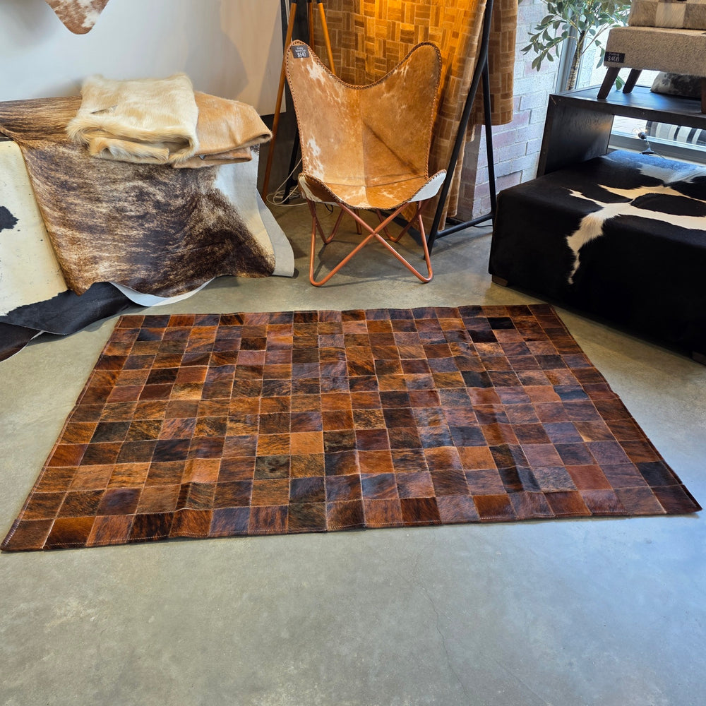 MEDIUM SIZE Patchwork Rectangle Rug - Dark Exotic - ONE IN STOCK