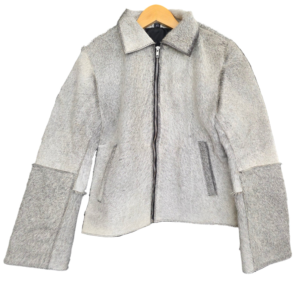 Extra Small size - Cowhide Jacket All Grey
