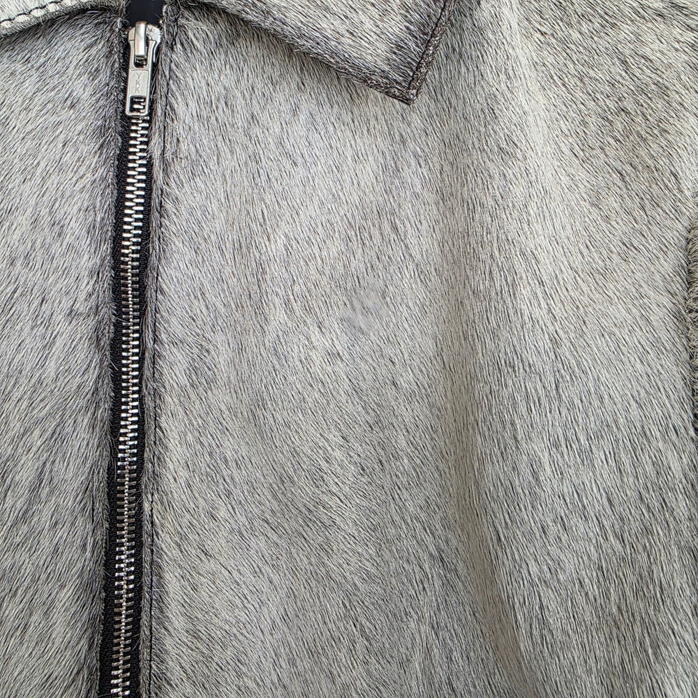 Extra Small size - Cowhide Jacket All Grey