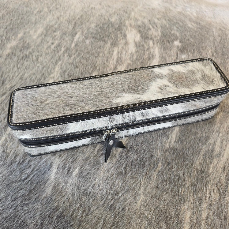 Grey + White Soft Hair Straightener Case