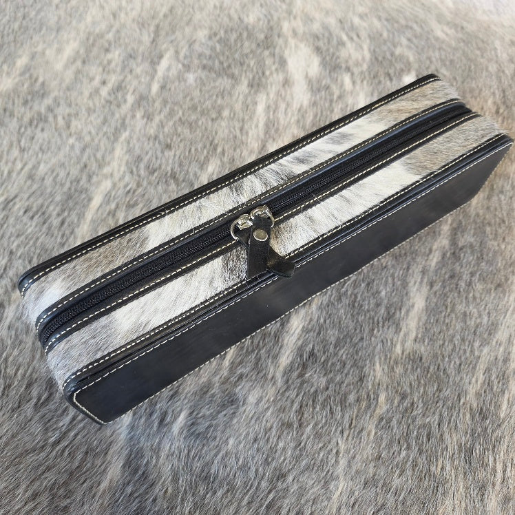 Grey + White Soft Hair Straightener Case