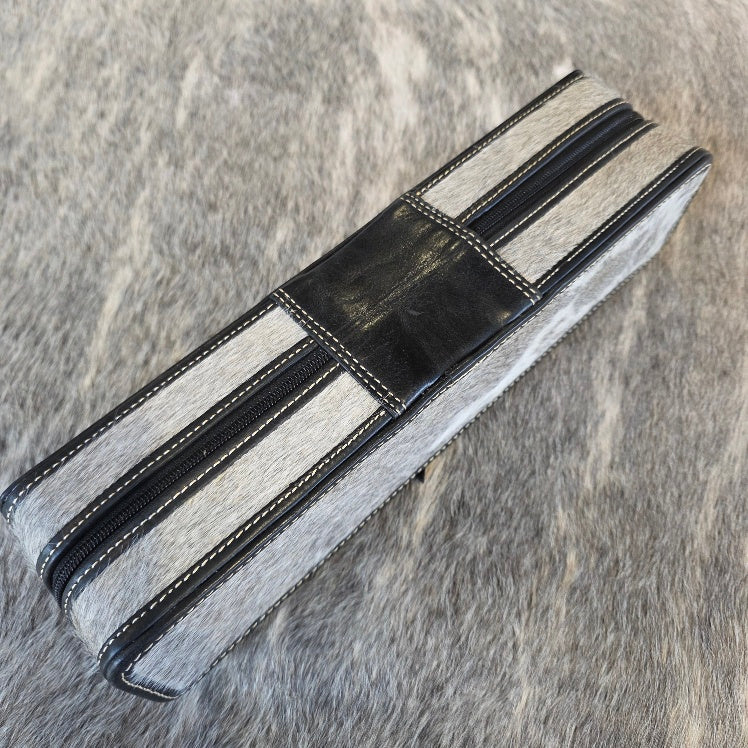 Grey + White Soft Hair Straightener Case