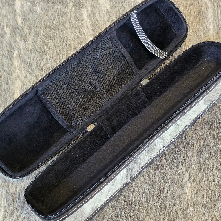 Grey + White Soft Hair Straightener Case