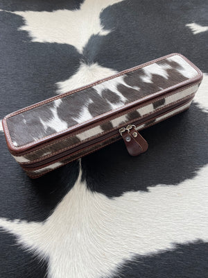 Dark Brown + White Hair Straightener Case