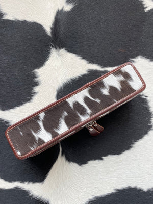 Dark Brown + White Hair Straightener Case