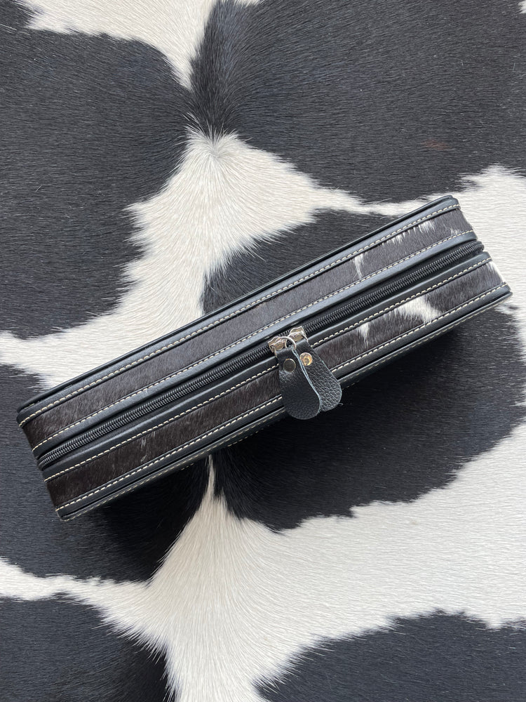 Black + White Hair Straightener Case