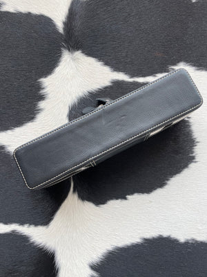 Black + White Hair Straightener Case