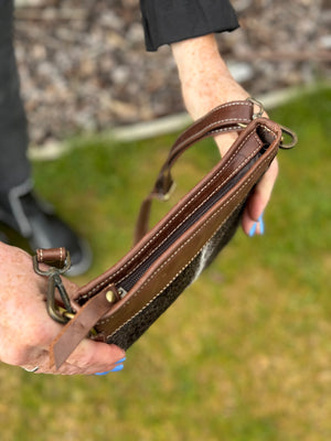 On The Go Shoulder Bag - Dark Taupe Brindle