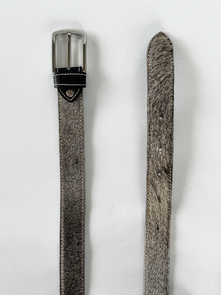 Cowhide Belt - Grey