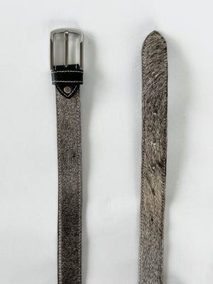 Cowhide Belt - Grey