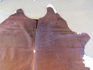 Large Cowhide - Chestnut & White