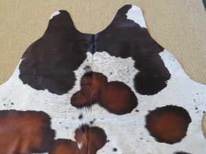 Large Cowhide - Copper Red Black + White