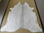 Large Cowhide - White Grey