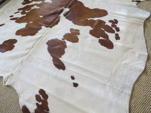 Large Cowhide - Brown and White