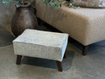 All Grey Angled Leg Footstool C