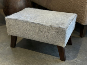 All Grey Angled Leg Footstool C