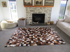 Patchwork Rectangle Rug - Tri-Colour Large - ONLY ONE IN STOCK