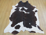 Large Cowhide - Chocolate Black + White Slate - SKU 9226