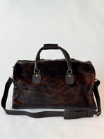 Cowhide Overnight Bag - Dark Brindle