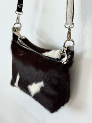 The Mini Shoulder 2 in 1  - Black + White Bold
