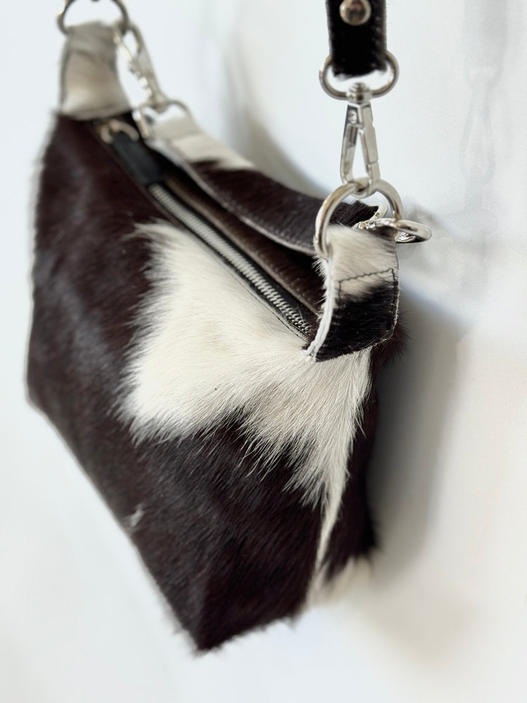 The Mini Shoulder 2 in 1  - Black + White Bold
