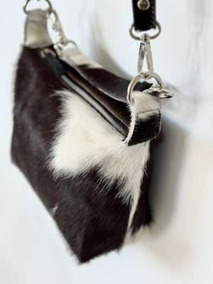 The Mini Shoulder 2 in 1  - Black + White Bold