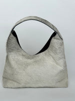 Cowhide Shoulder Bag - Grey