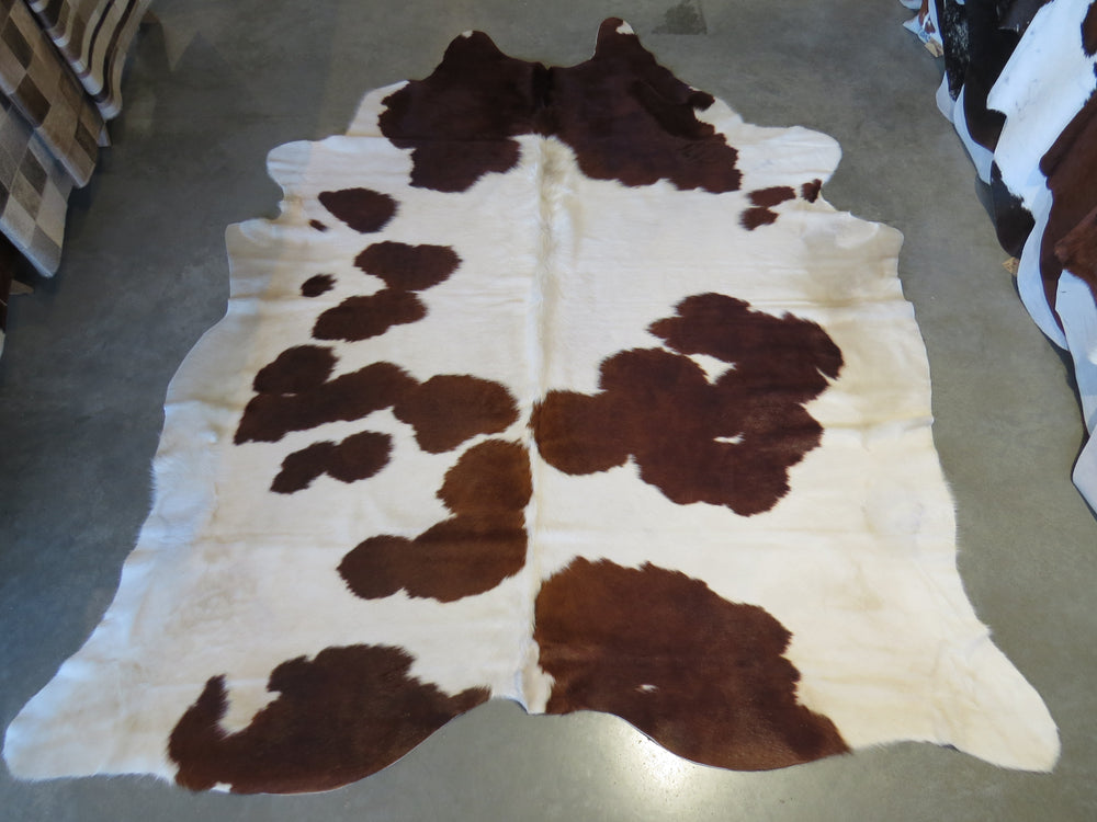 Super Cowhide Copper Brown + White - SKU 9329