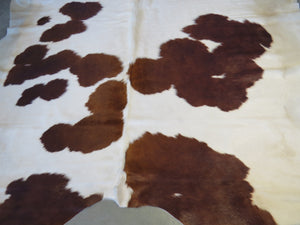 Super Cowhide Copper Brown + White - SKU 9329