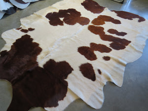 Super Cowhide Copper Brown + White - SKU 9329