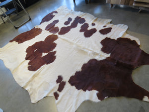 Super Cowhide Copper Brown + White - SKU 9329