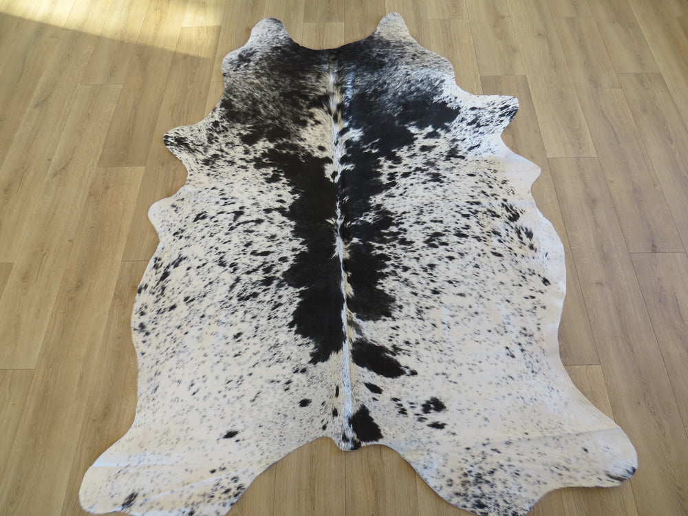 Large Cowhide - Black + White Speckle (Speckle Park) - SKU 9495