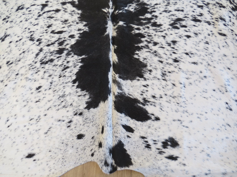 Large Cowhide - Black + White Speckle (Speckle Park) - SKU 9495