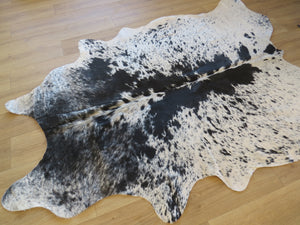 Large Cowhide - Black + White Speckle (Speckle Park) - SKU 9495