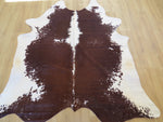 Large Cowhide - Rhone Brown + White - SKU 9491