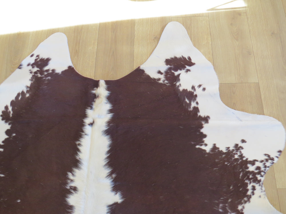 Large Cowhide - Rhone Brown + White - SKU 9491