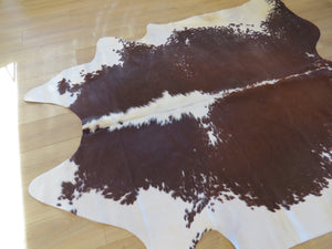 Large Cowhide - Rhone Brown + White - SKU 9491