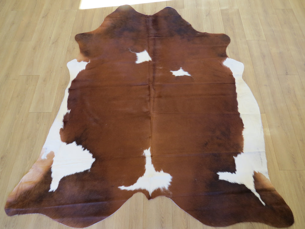 Large Cowhide - Copper Brown Tri Colour- SKU 9489