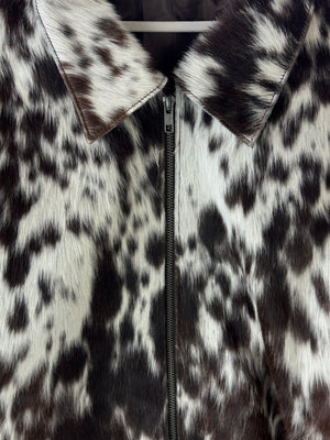 Medium size - Cowhide Jacket Brown and White