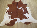 Large Cowhide - Chestnut Brown & White - SKU 9439