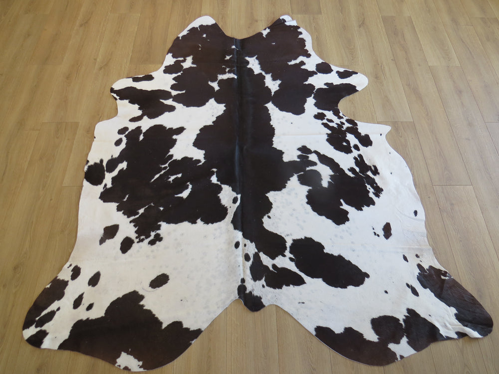 Large Cowhide - Chocolate + White dapple  - SKU 9507