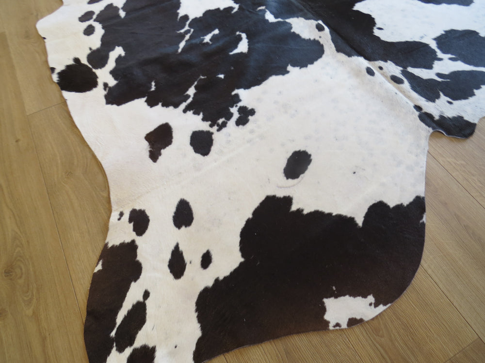 Large Cowhide - Chocolate + White dapple  - SKU 9507