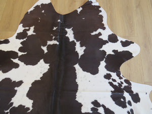 Large Cowhide - Chocolate + White dapple  - SKU 9507
