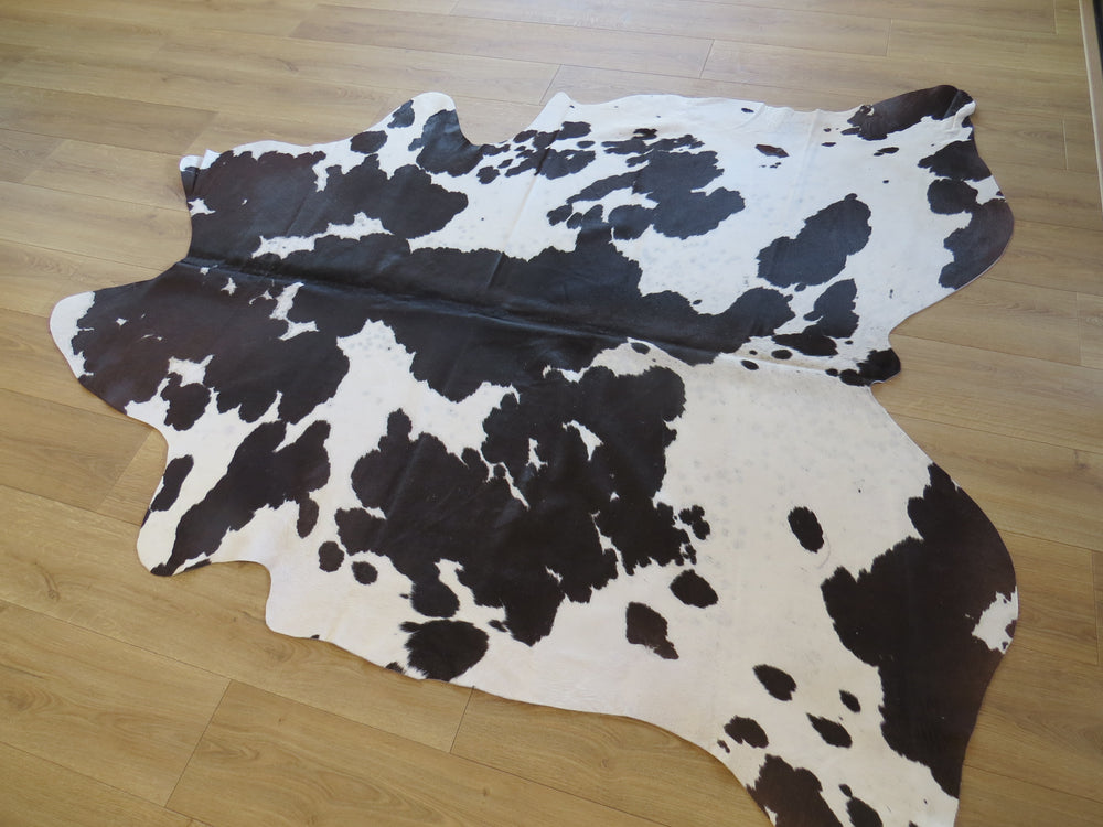 Large Cowhide - Chocolate + White dapple  - SKU 9507