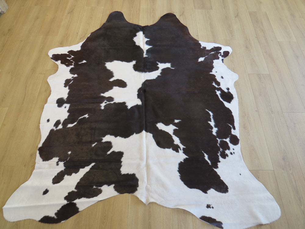 Large Cowhide - Chocolate + White dapple  - SKU 9441